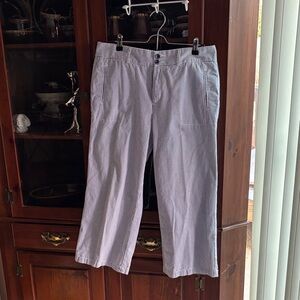 Women’s Striped blue and white capris